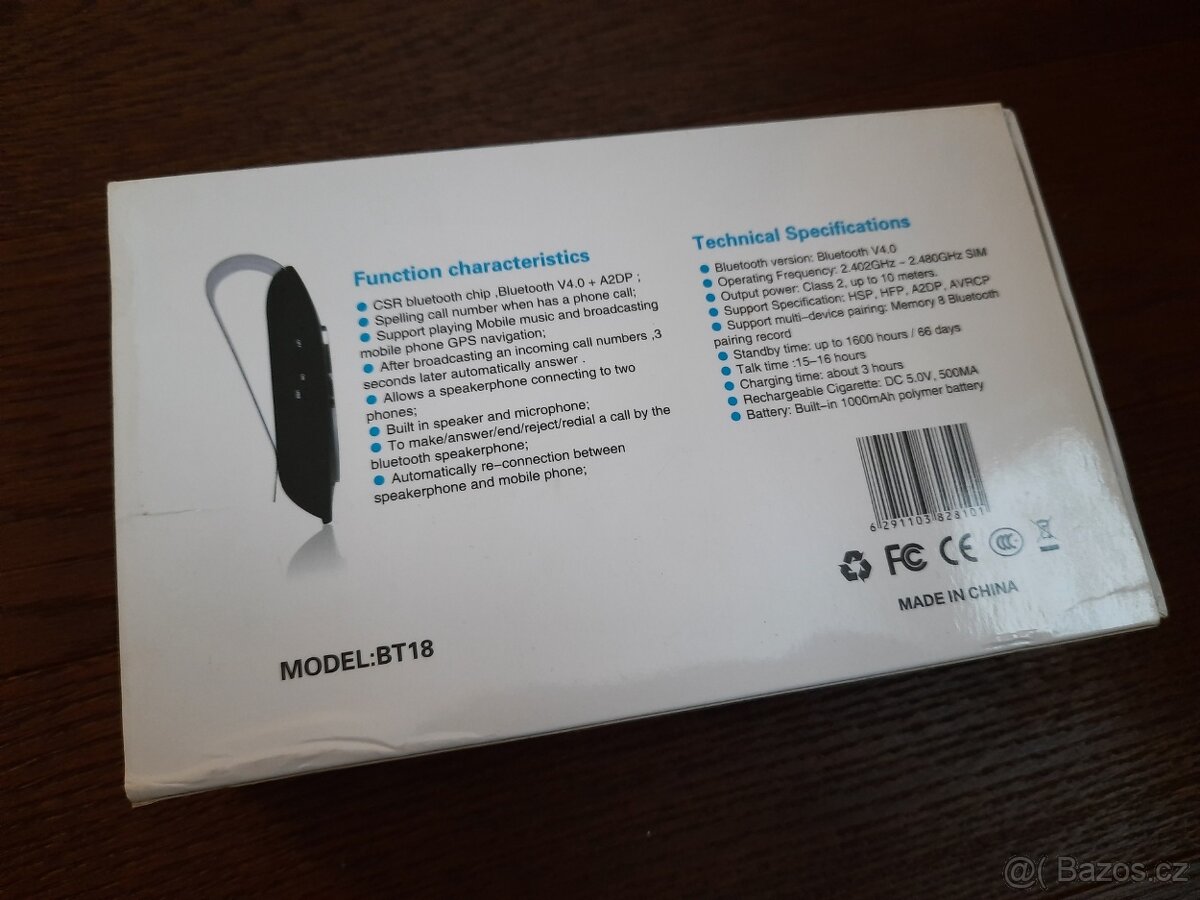 Handsfree BT:18 - 4