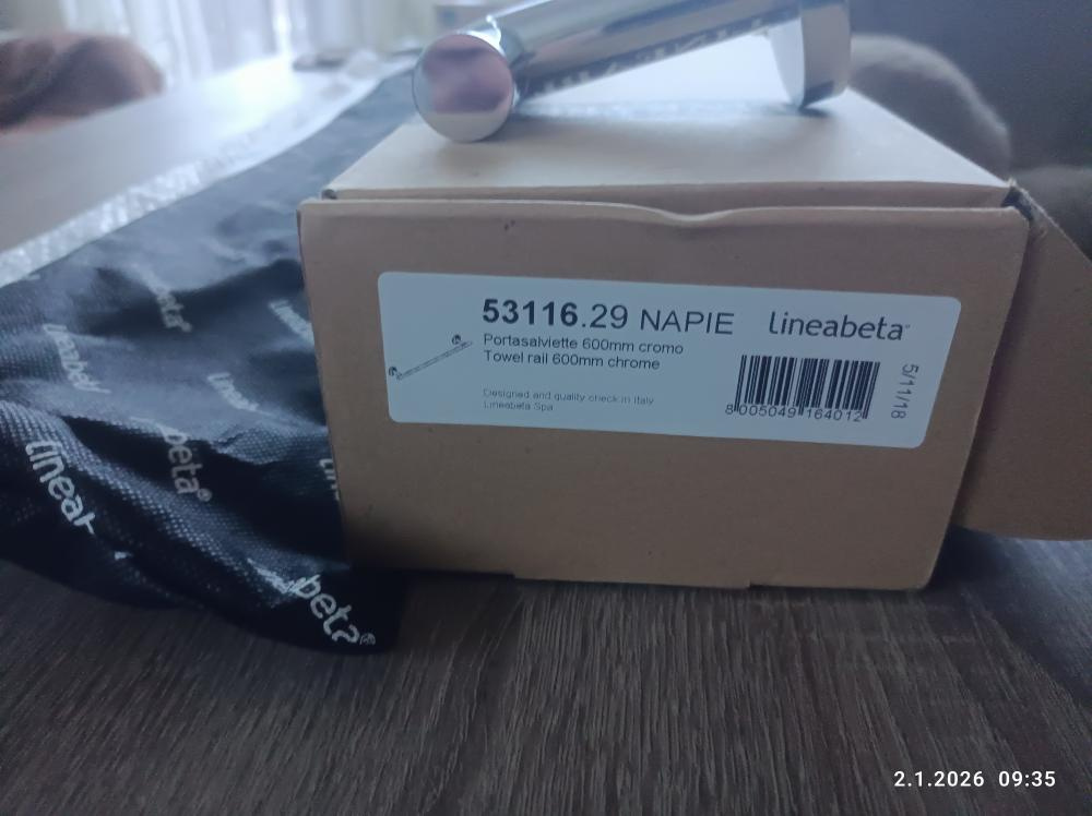 Prodám nový věšák na osušky Lineabeta 600 mm - 4
