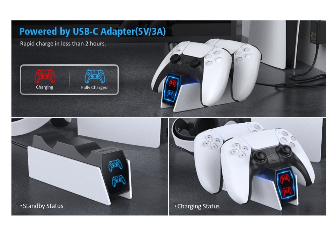 PlayStation 5 dokovací stanice pro 2x Dualsense - 4