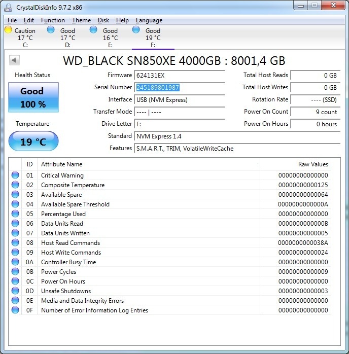 Externí SSD SanDisk Desk Drive 8tb - nevyužitý - 4