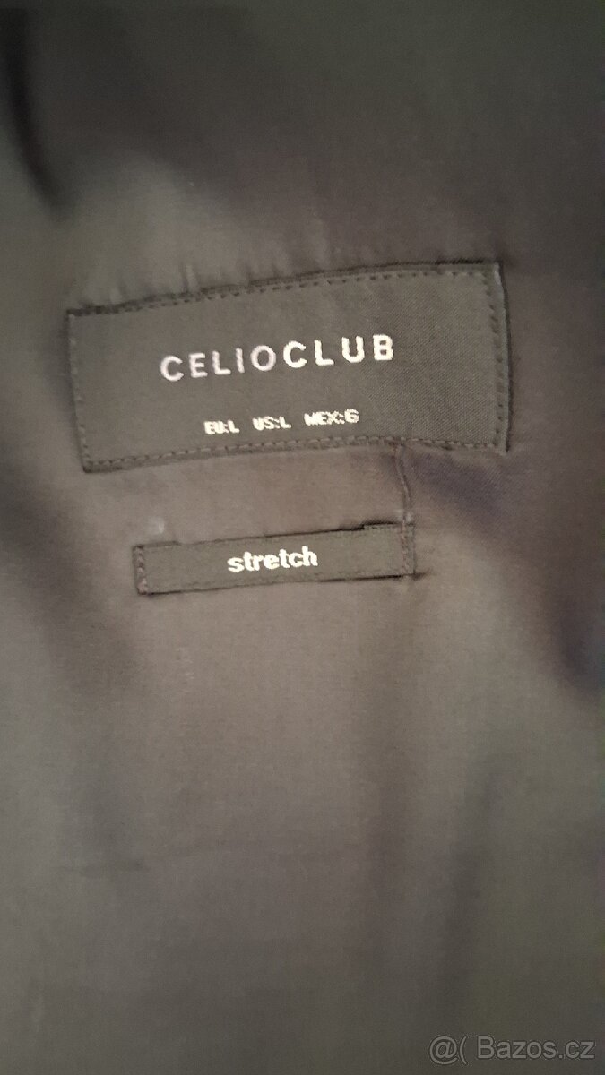 Pánský černý oblek CELIOCLUB - 4