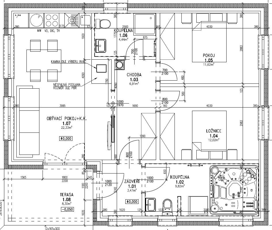 Rozestavěný RD Budčice - 4