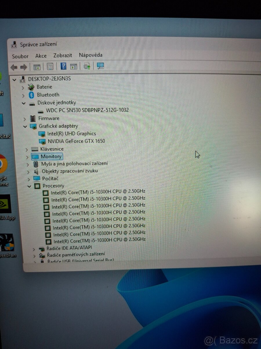 Prodám herní notebook MSI GE75 THIN I5 10TH Generace - 4
