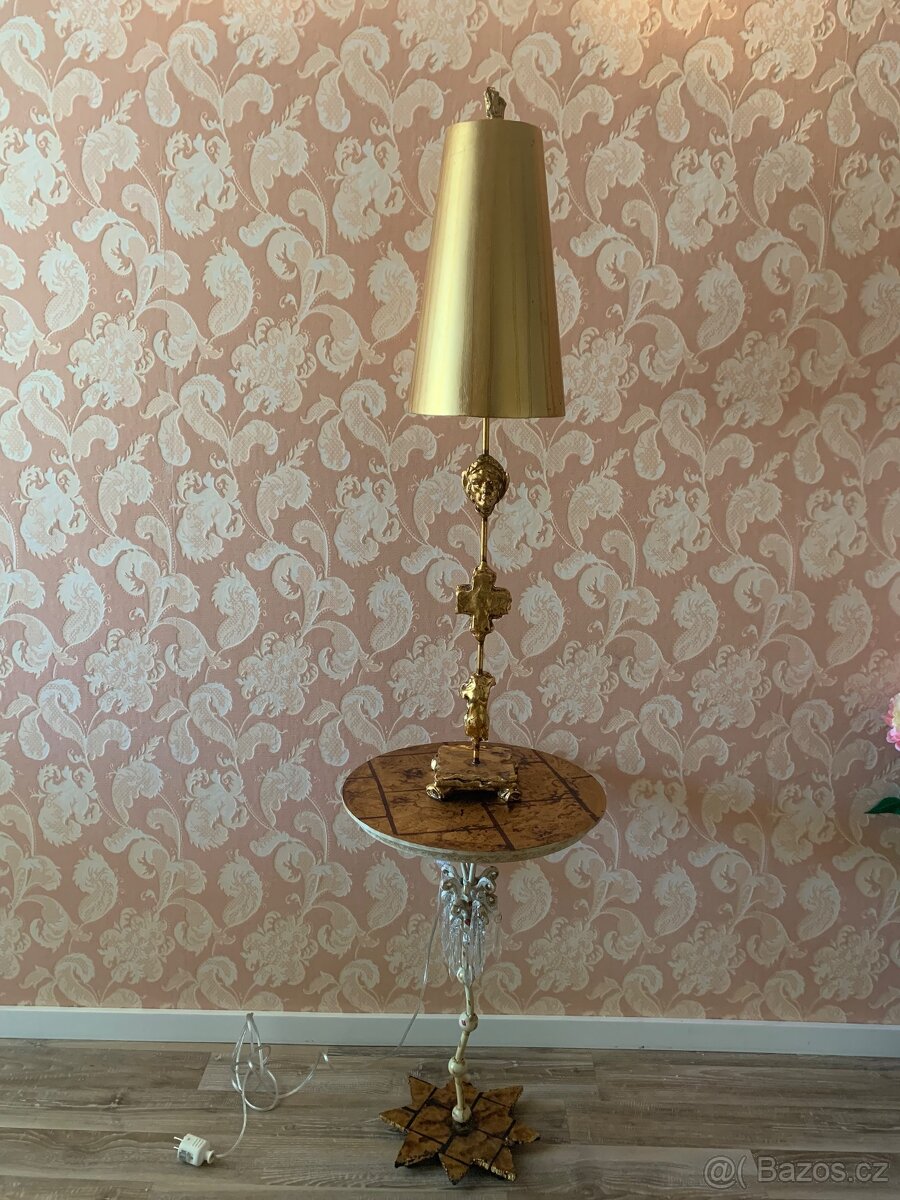 Prodám designové zlaté lampu - 4