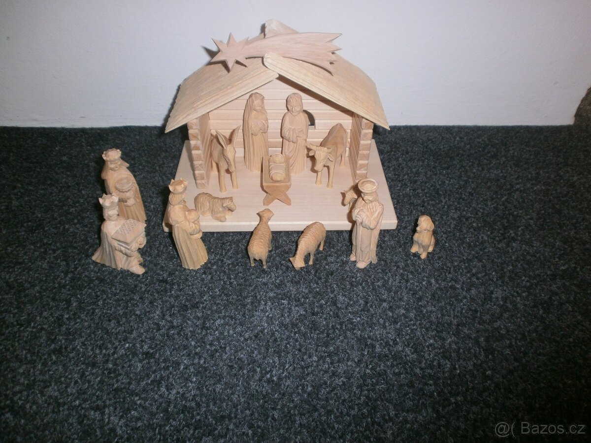 krásný betlém ze dřeva 14a2 - 4