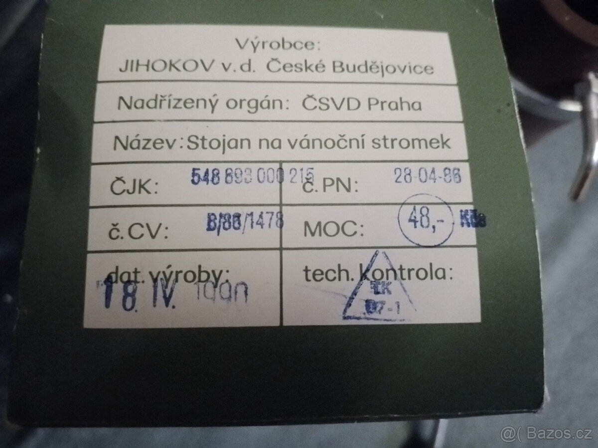 Stojan na vánoční stromeček Jihokov retro - 4