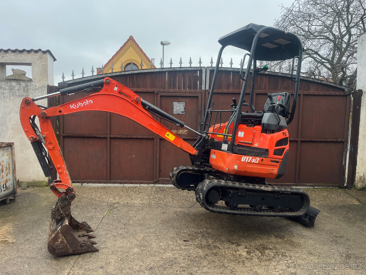 Pásový minibagr Kubota U17-3 - 4