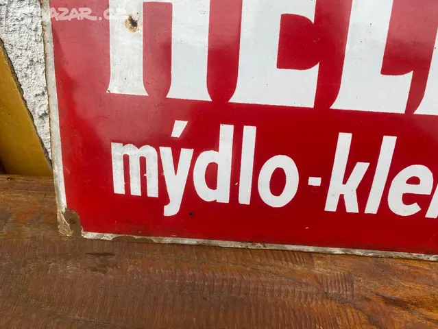 Stara cedule HELLADA mydlo klenot pradlen - 4