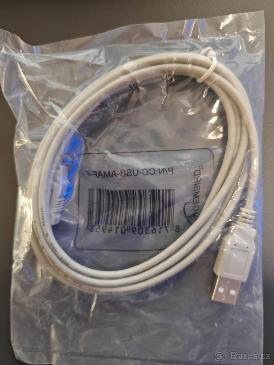 USB prodlužovací kabel Gembird 1,8 m USB-A nový, více kusů - 4