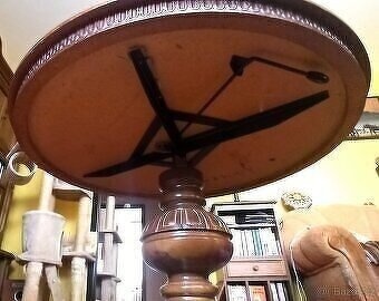 STŮL KULATÝ S MRAMOROVOU DESKOU - 4