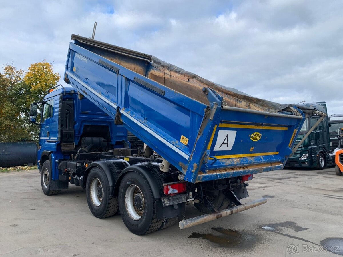 MAN TGS 28.500 6x4 třístranný sklápěč Bordmatic - 4