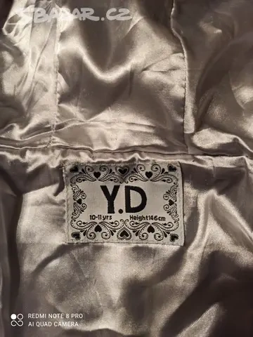 Dívčí kabátek, kožíšek vel. 146 - 4