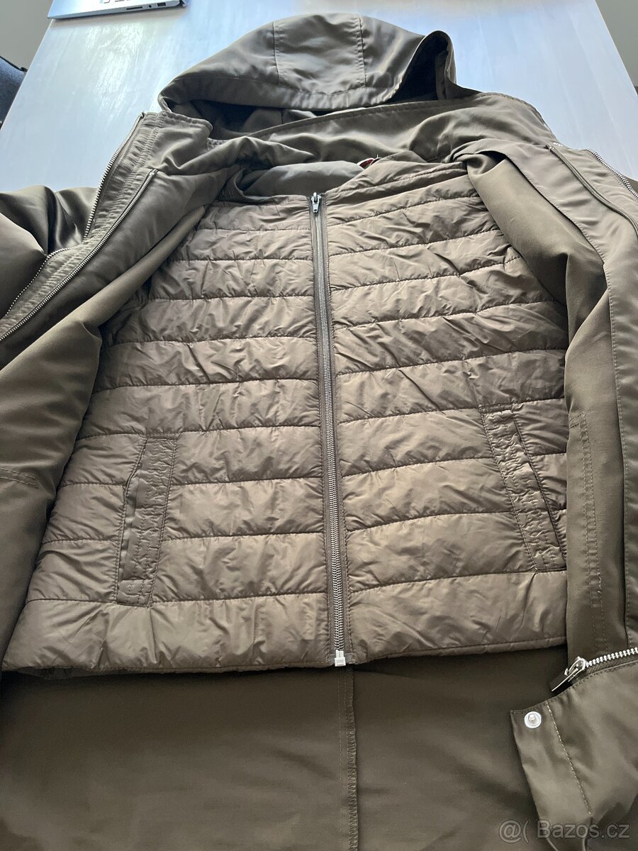 Nová dámská khaki bunda camaieu 2 v1 vel 38 - 4