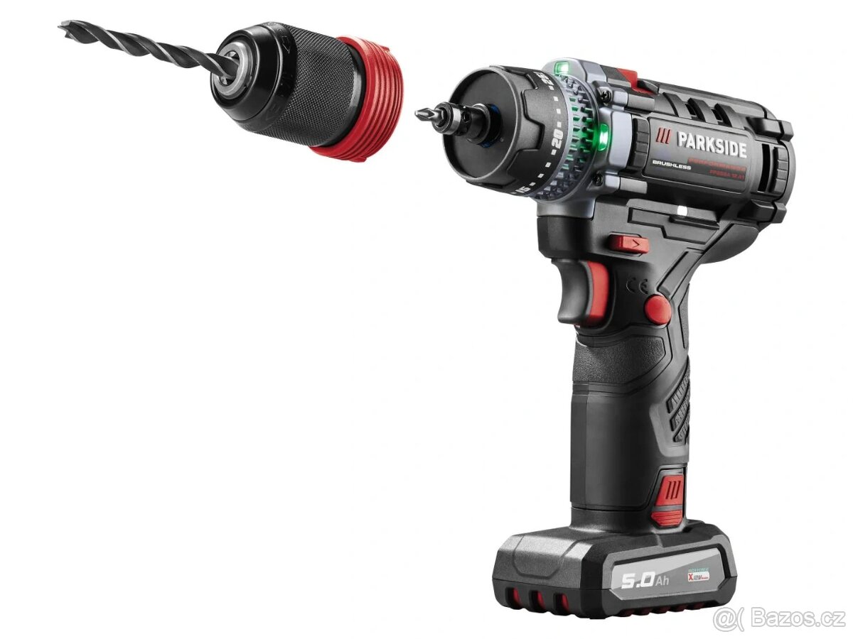 Zcela nový Parkside Performance vrtací šroubovák 12V 80Nm - 4