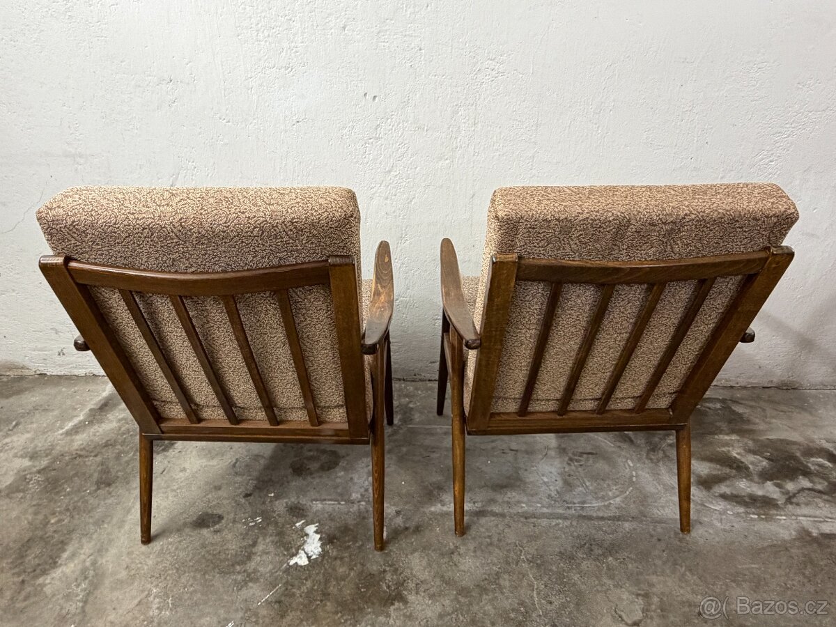 Pár retro křesel TON - 4