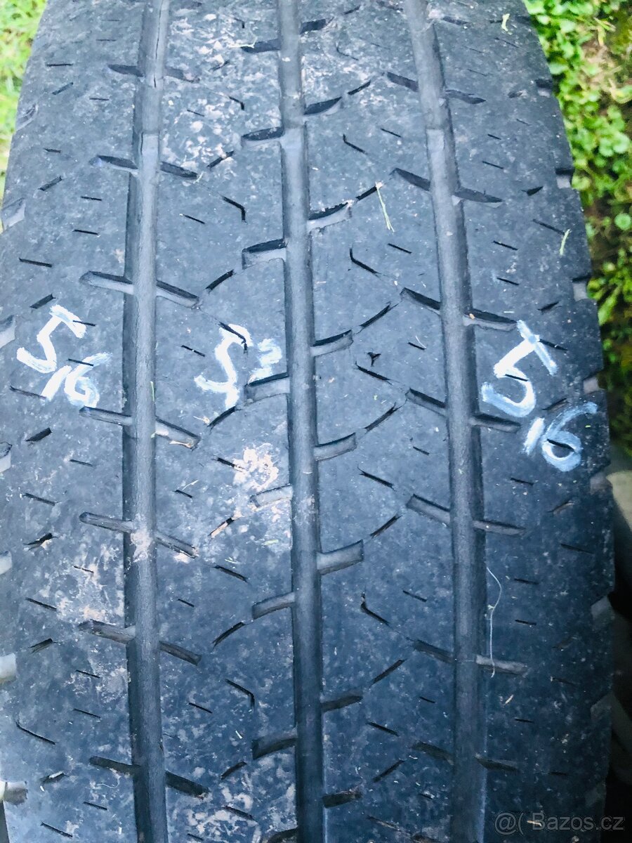 15” VW plechový disk 5x112,letní pneu Barum Vanis 195/70/15c - 4