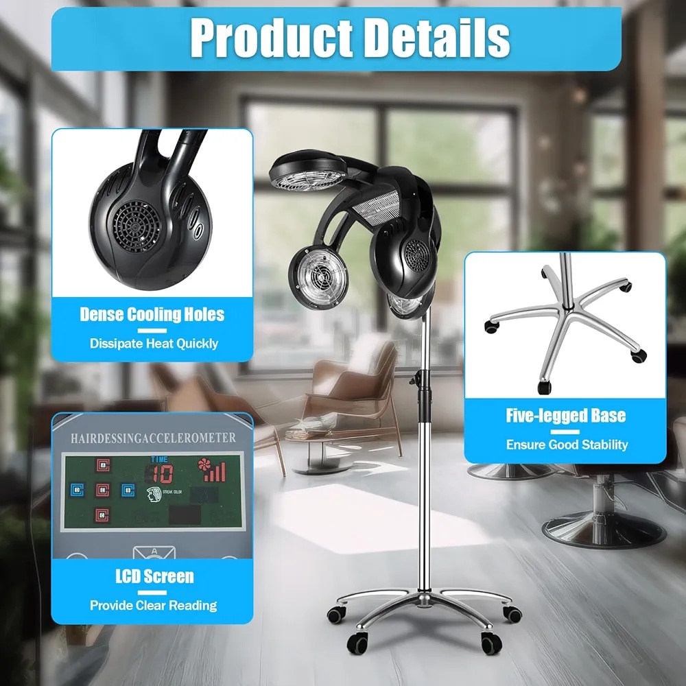 Profesionální stojanový fén na vlasy 1400 W - 4