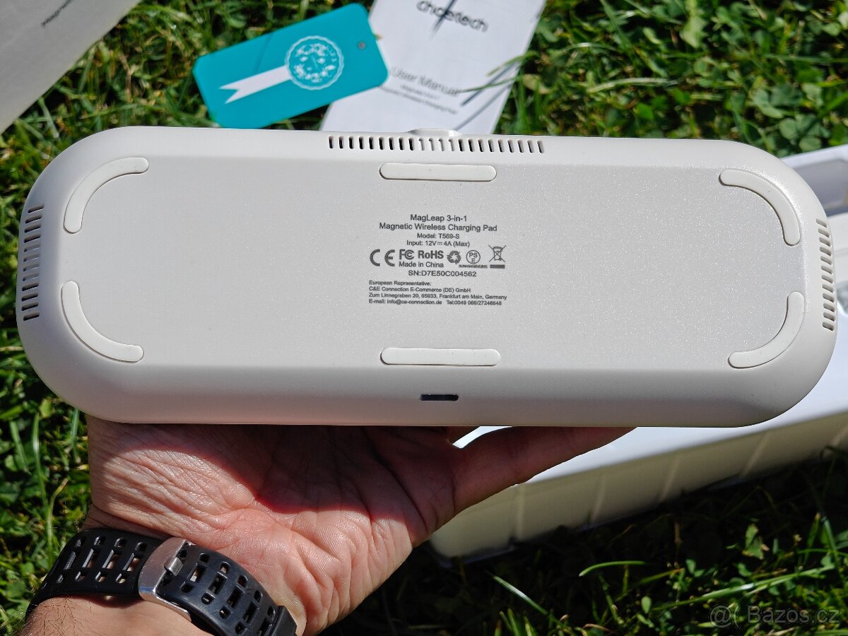 Bezdrátová nabíječka Choetech 3-in-1 Magnetic Fast Wireless - 4