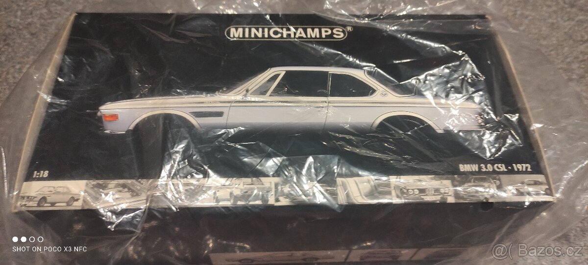 BMW 3.0 CSL E9 Silver Minichamps 1/18 - 4