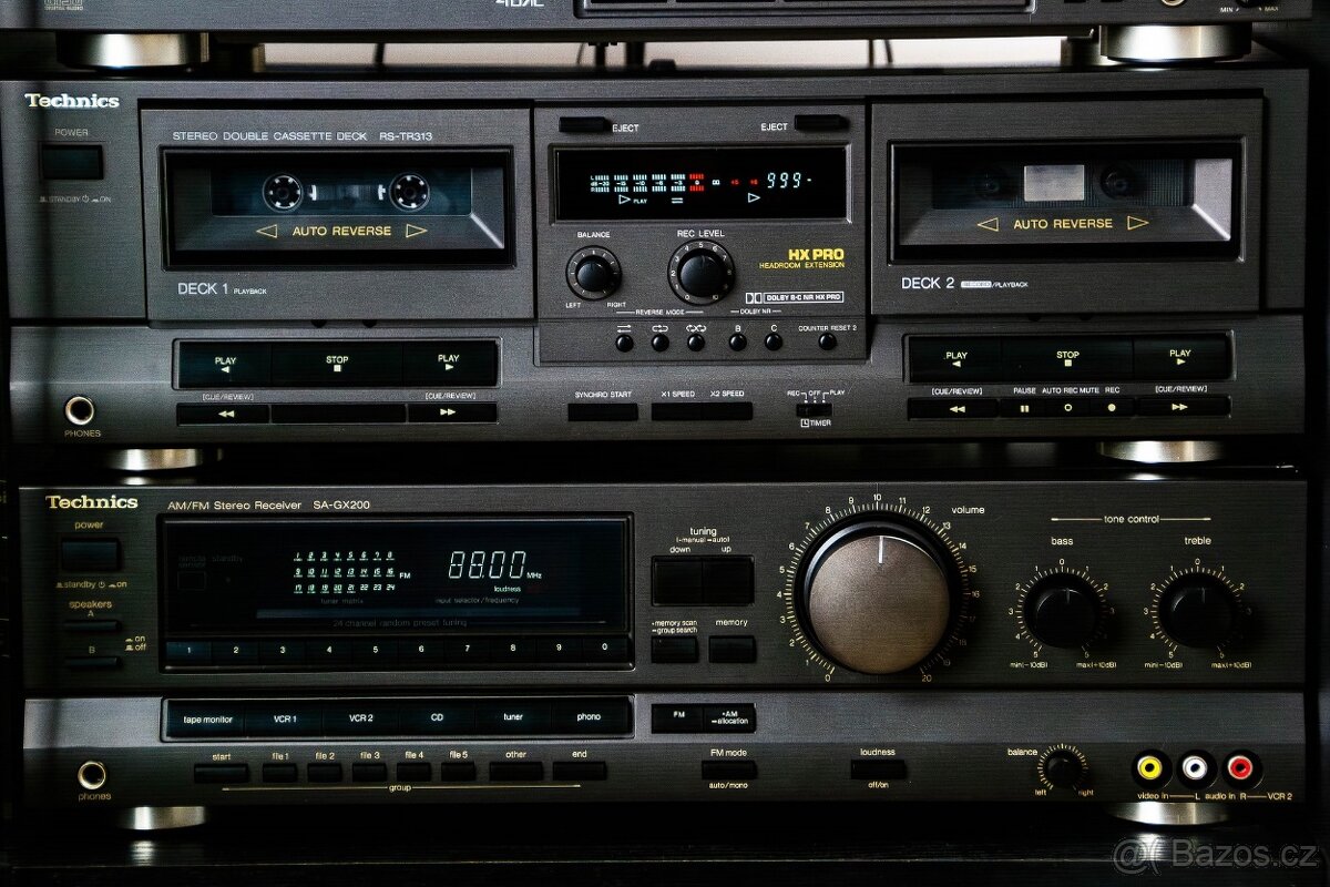 TECHNICS /sestava japonských komponentů + originál skříňka - 4