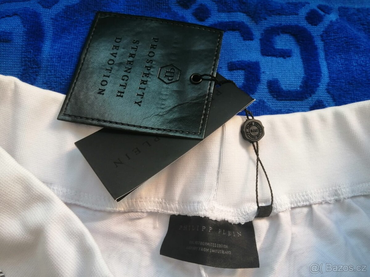 Kraťasy,šortky 3/4 Phillip Plein bílé - 4