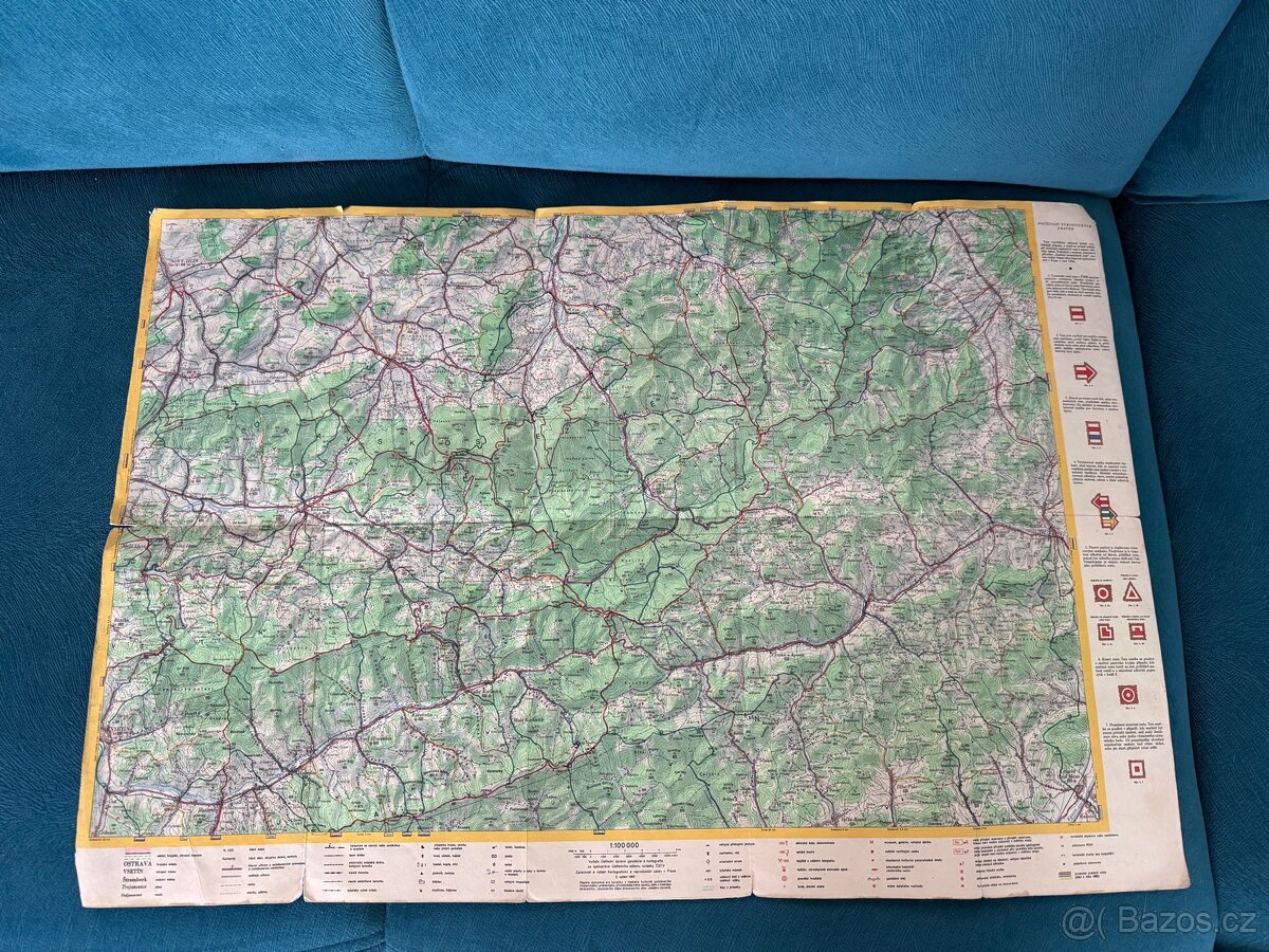 Retro mapa Beskydy - 4
