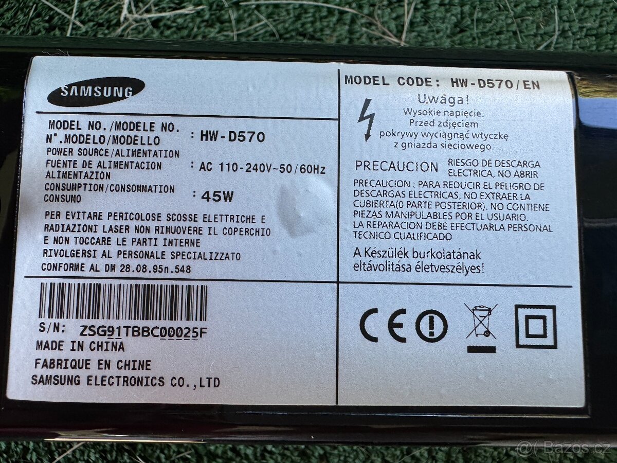 Soundbar Samsung + wireless Subwoofer - 4