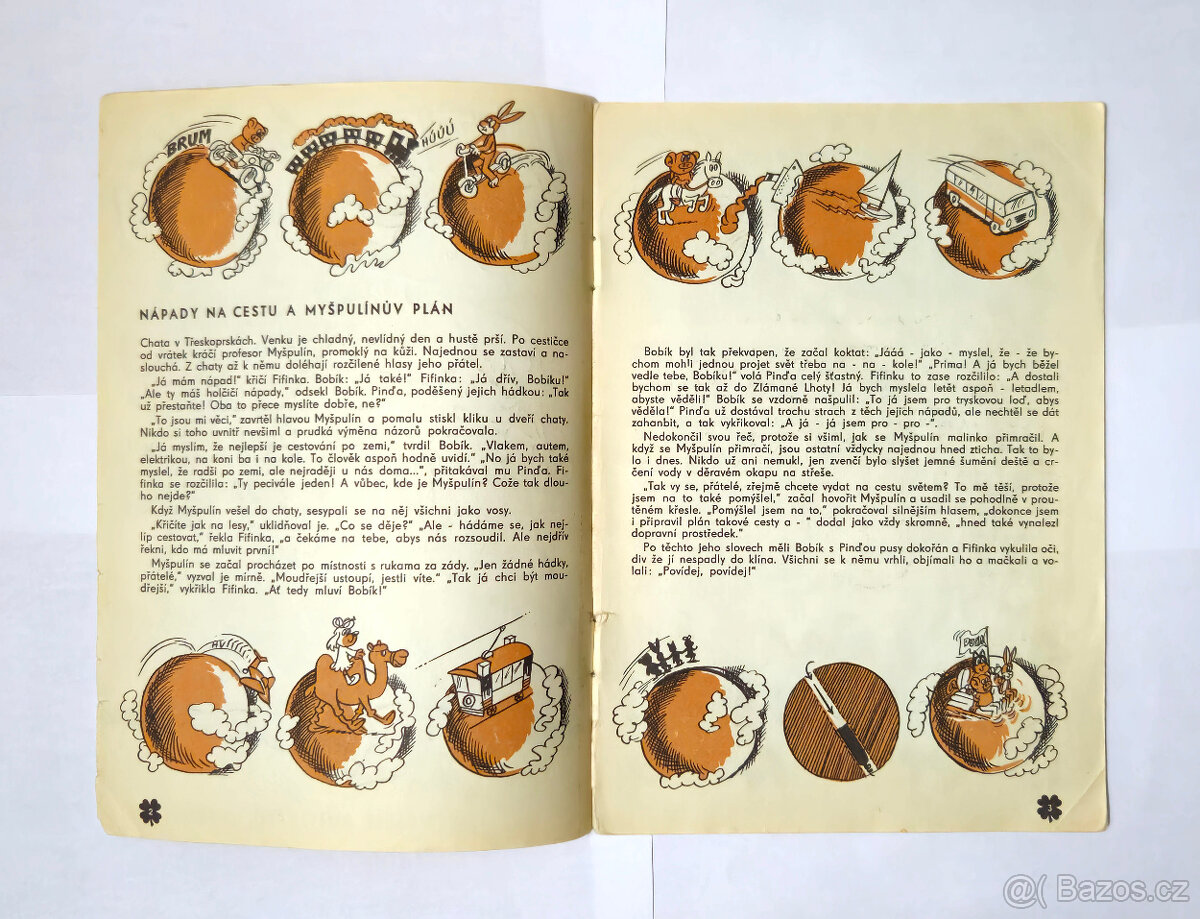 Čtyřlístek č.11 - Letem kulatým světem - Original 1970 - 4