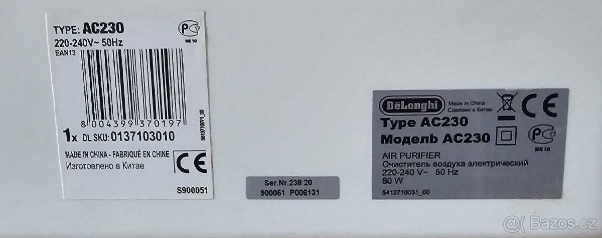 Čistička vzduchu - De'Longhi AC 230
- 4