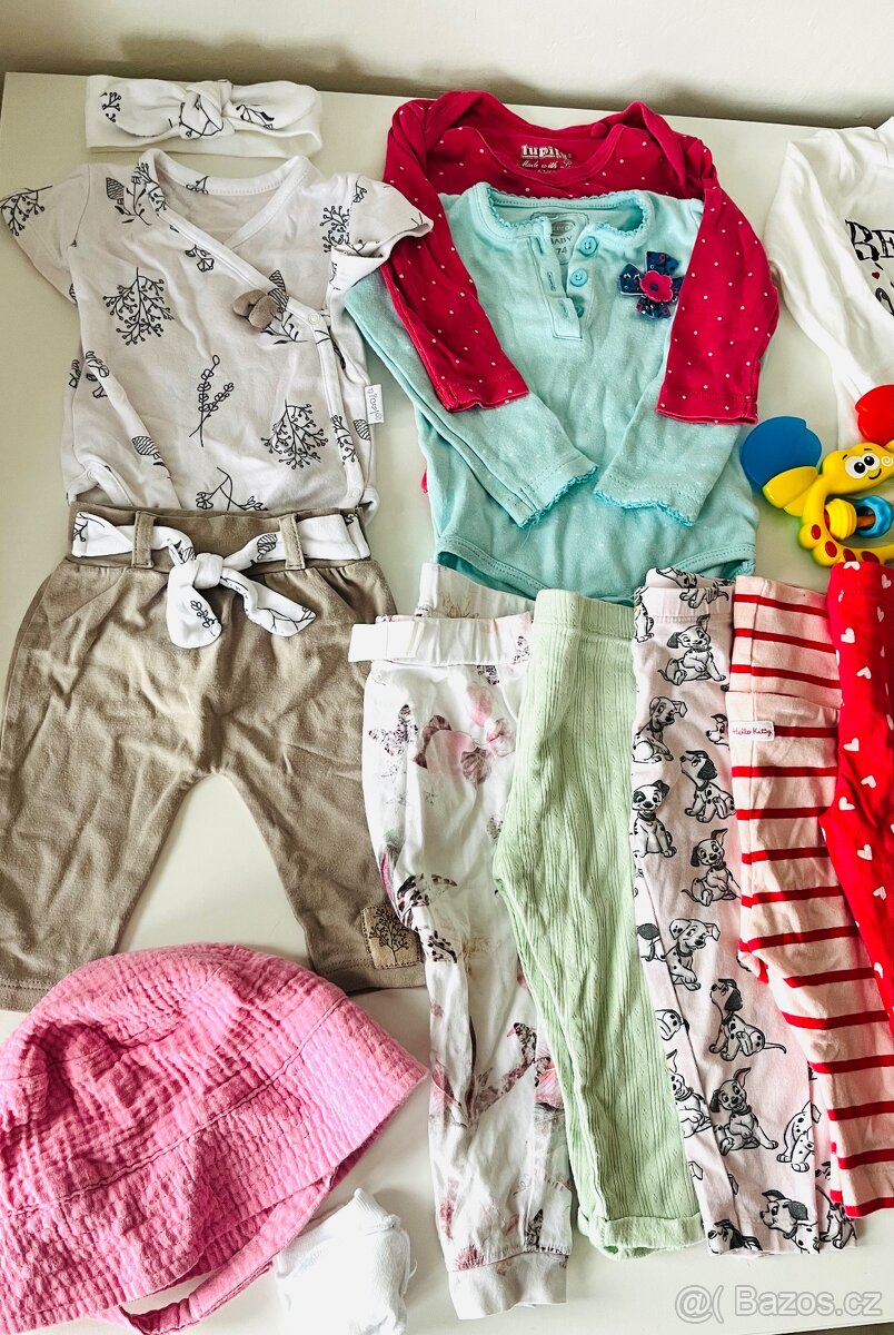 Velký set (30 ks) dívčího oblečení, vel. 56/62/68/74/80 - 4
