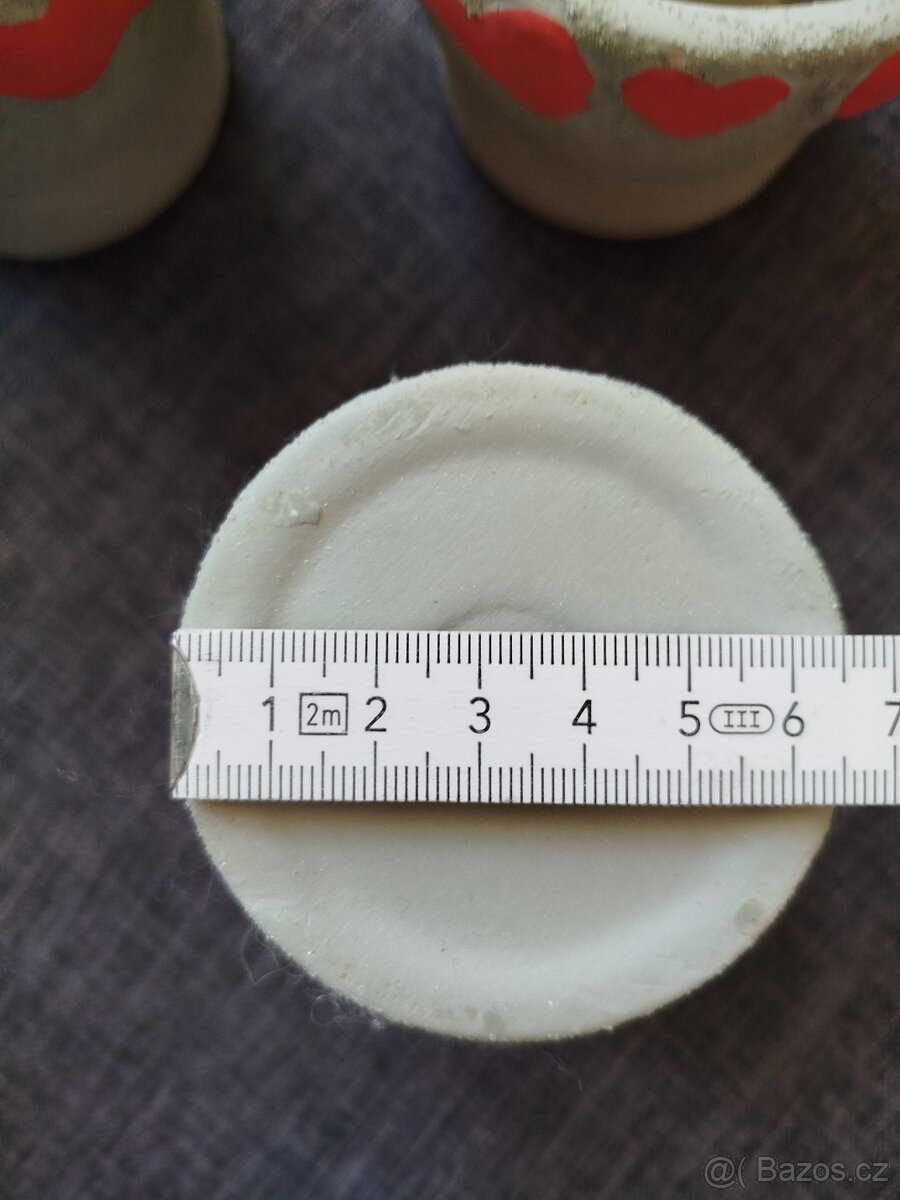 Šedé keramické obaly na květináče - 4