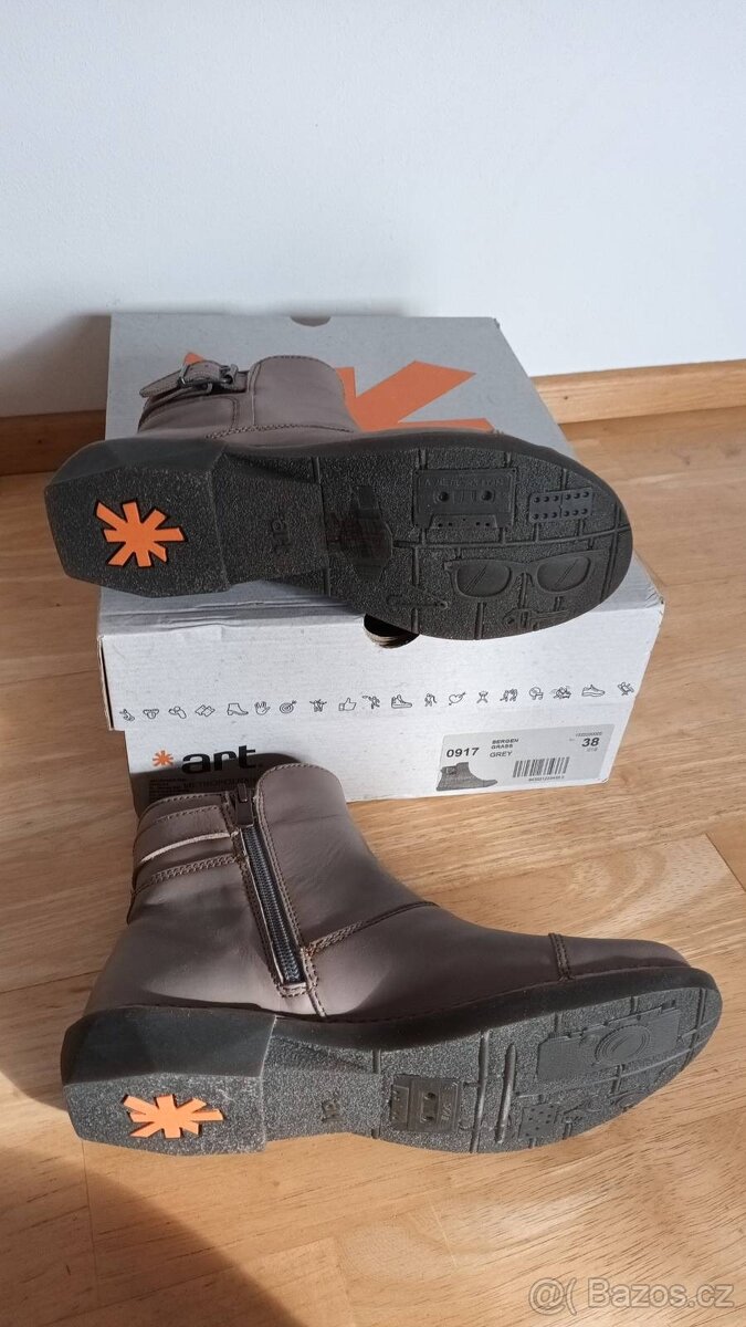 Kotníkové boty ART Bergen, vel. 38, NOVÉ - 4