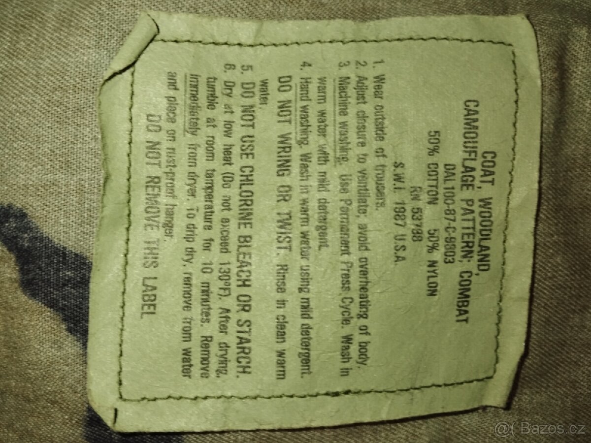 Blůza a čepice US army - 4