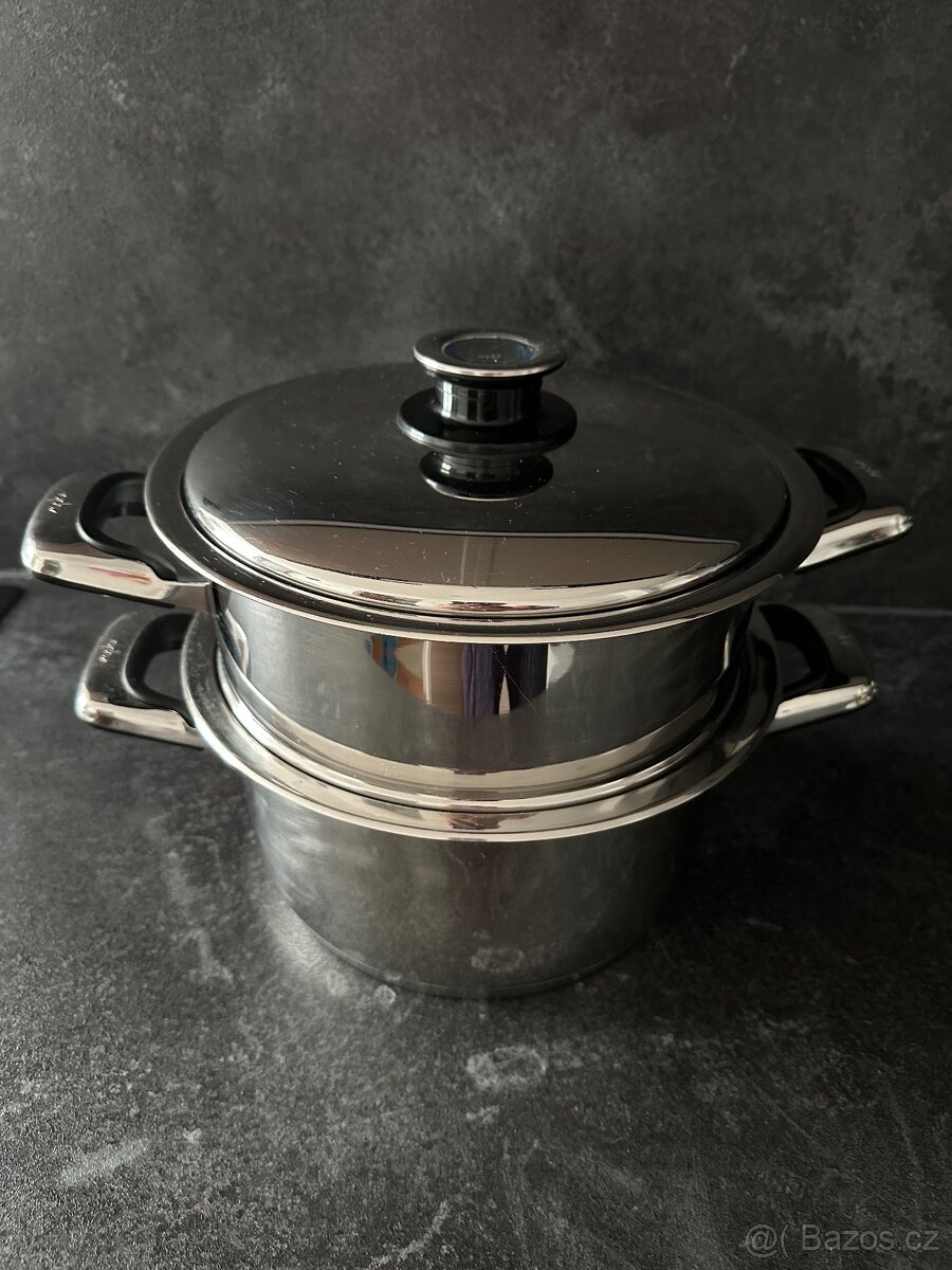Stohovací parní systém Zepter - hrnec a parní nadoba 5,5L - 4