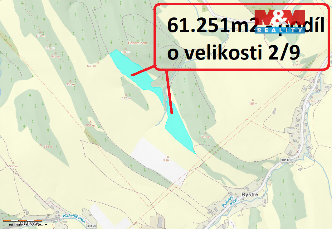 Prodej louky, 121606 m², Stárkov - Bystré - 4