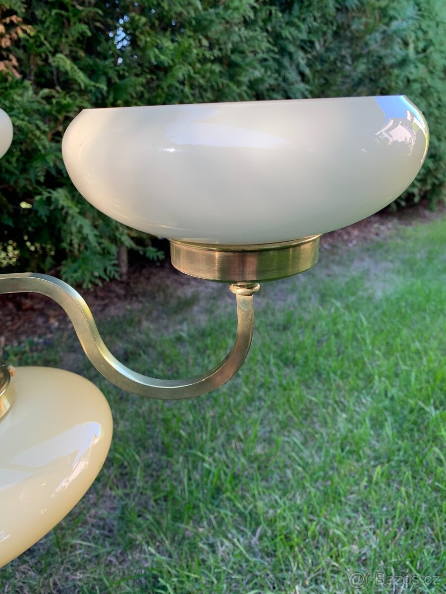 Dlouhý mosazný lustr - 4