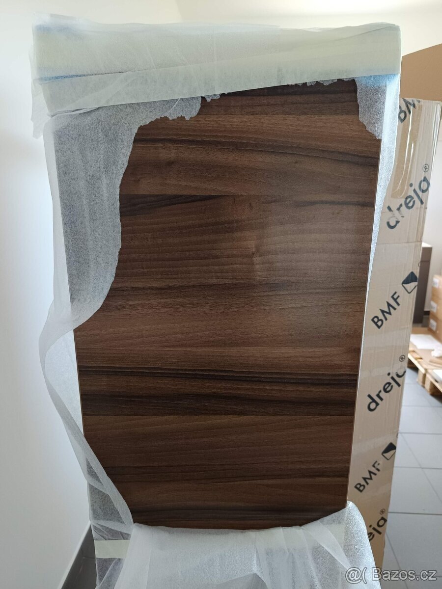 Koupelnová vysoká skříň Dřevojas Oskar ořech SVZ 35 - 4