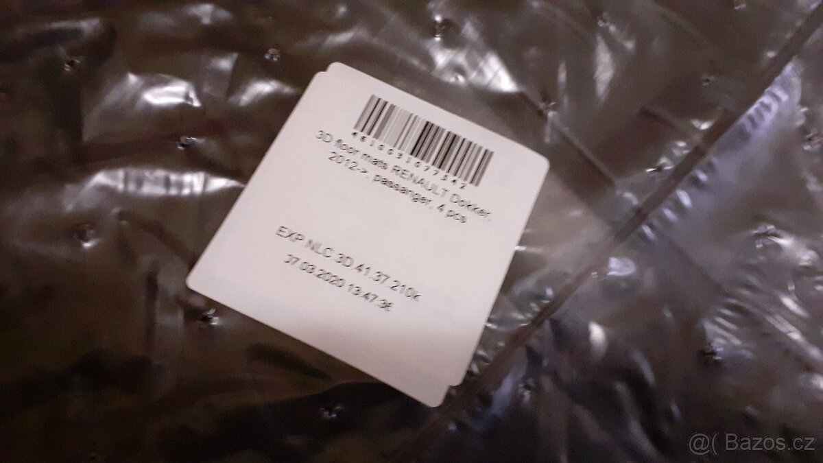 Dacia Dokker gumové koberce komplet 1699kč - 4