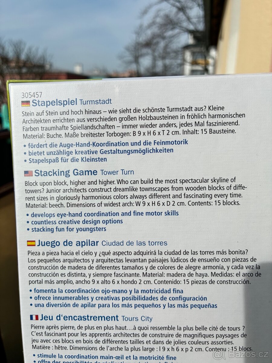 Dřevěná hra stavba věží Haba - 4