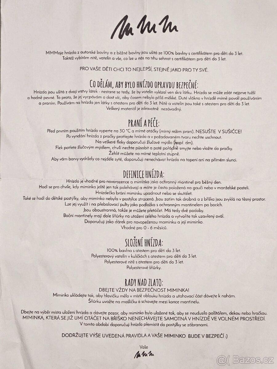 Dětské hnízdo MMM - 4