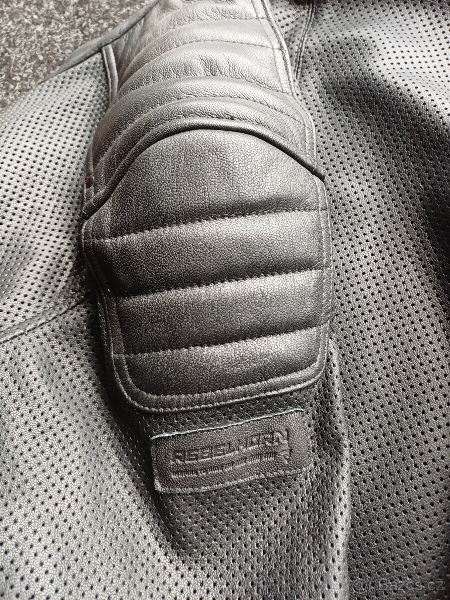 Perforovaná kožená bunda Rebelhorn - 4