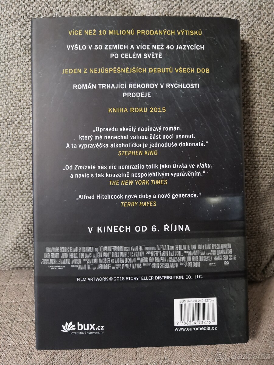 Dívka ve vlaku (Paula Hawkins) filmový přebal 2. vydání - 4