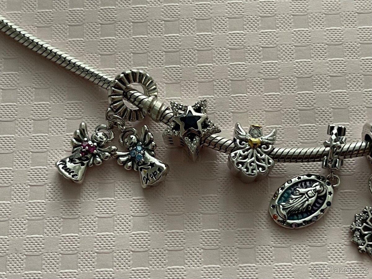 Vánoční korálky II na náramek Pandora - 4