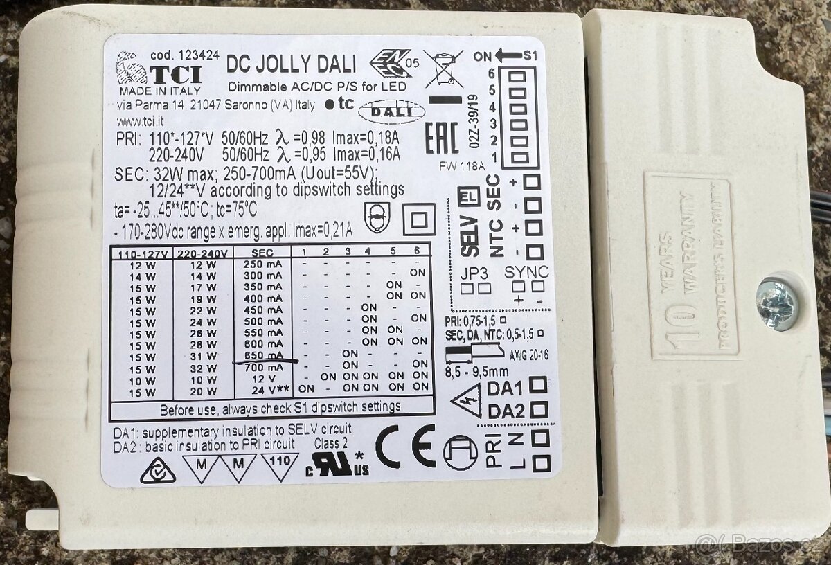 Velké kruhové vestavné svítidlo Linea 185 LV,více kusů,SLEV - 4