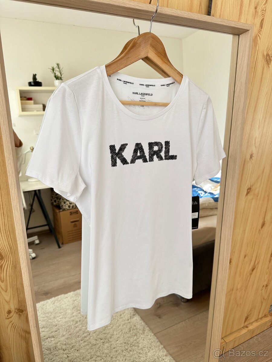 KARL LAGERFELD BÍLÉ TRIČKO 2 - 4