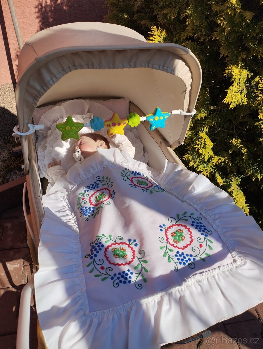 Retro kočárek Liberta kožený - 4