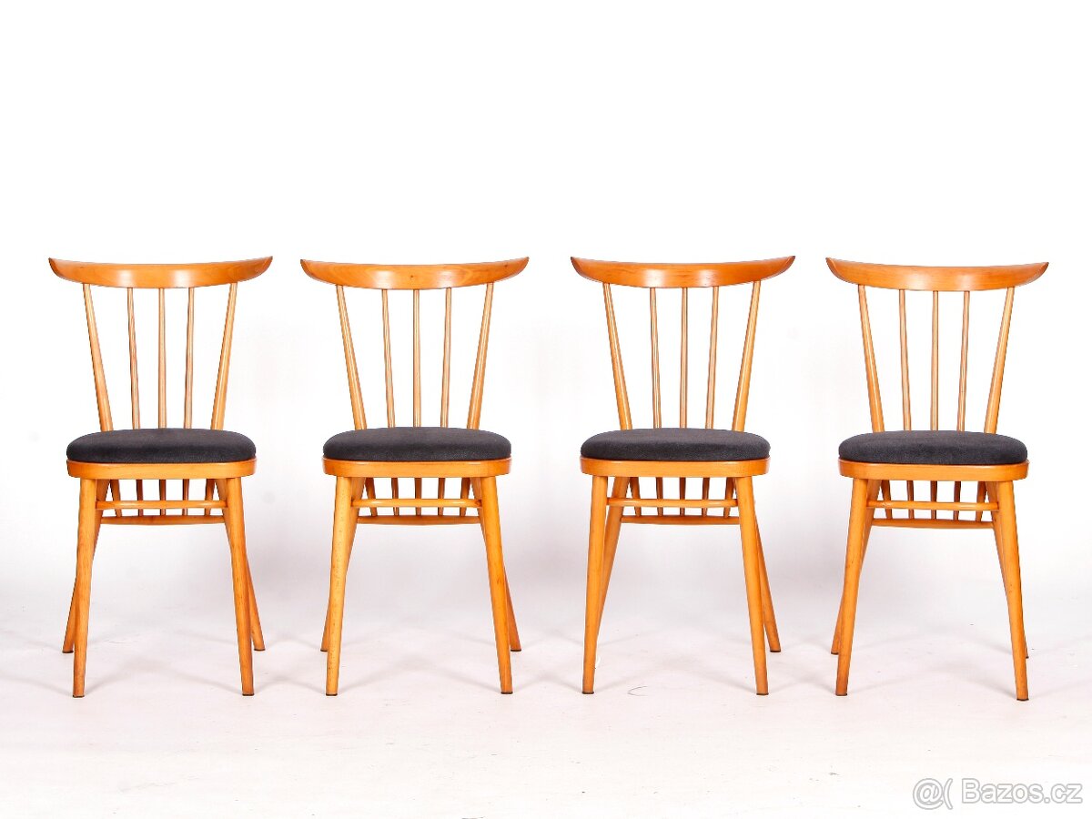 Retro židle TATRA po přečalounění, 4 ks. - 4