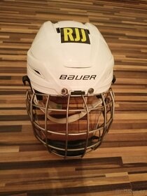 hokejová výstroj(hokejka+helmy+kalhoty+taška+chrániče) - 4