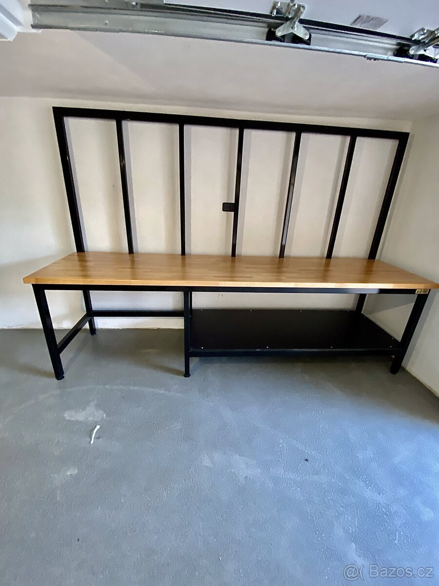 Dílenský pracovní stůl ponk Bizon 2950x700x890mm - 4