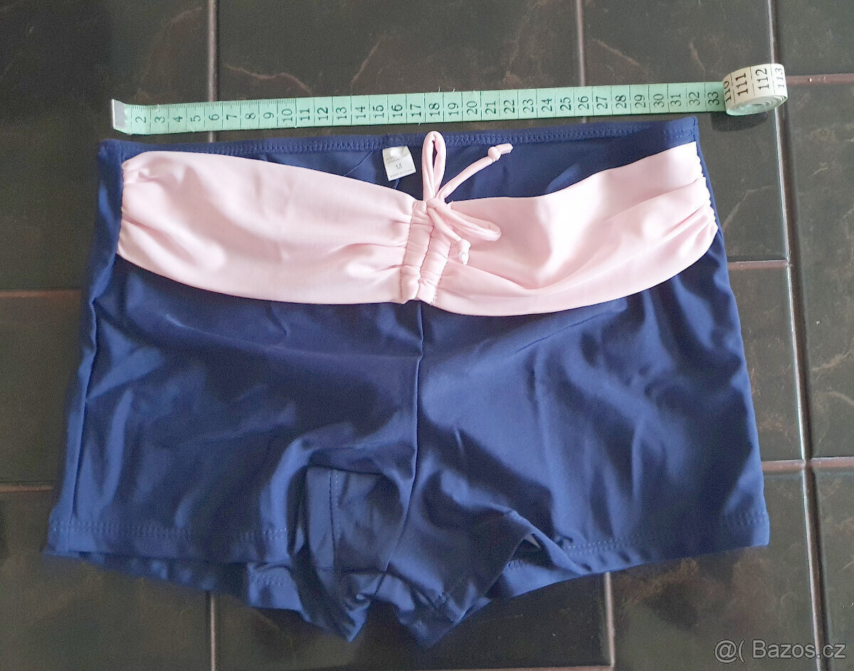 Prodám Dámské dvoudíl. kraťáskové plavky pink blue tankini,M - 4
